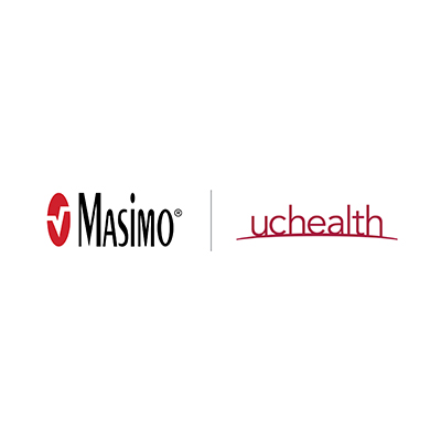 Masimo logo and UCHealth logo